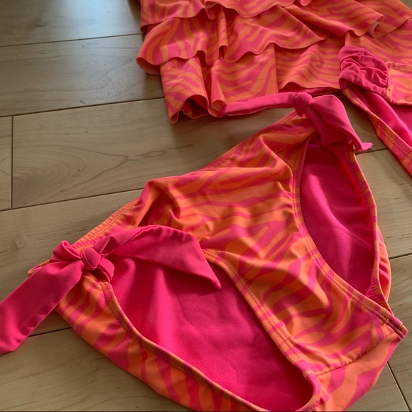 Justice 3 piece Tankini Bathing Suit Set 🌺 Size 12. - Picture 5 of 14